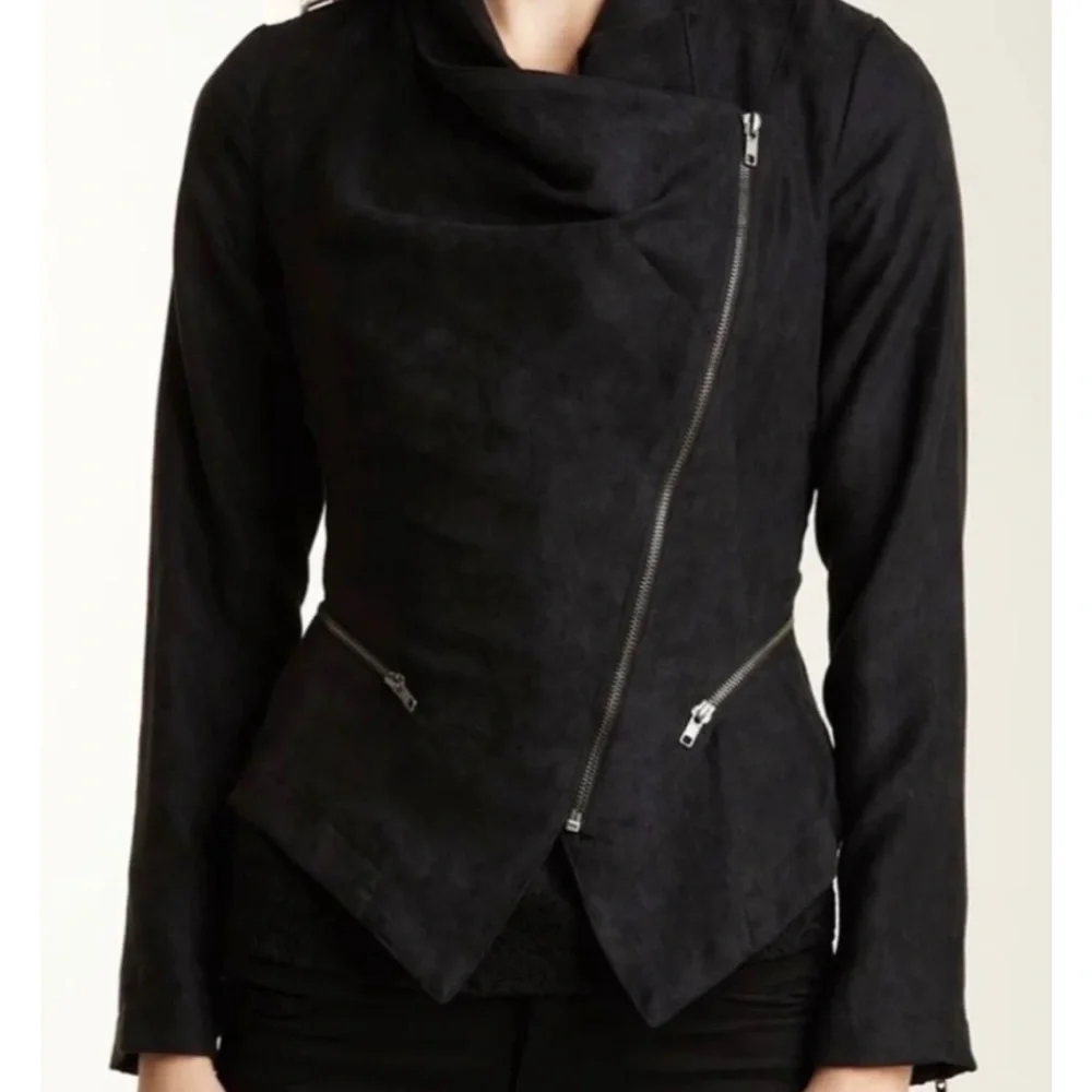 Rampage Black Faux Suede Jacket